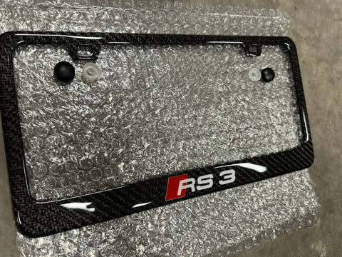 Audi RS3 carbon fiber plate frame