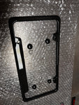 4 Bolt Hole Plain Weave Carbon Fiber Plate Frame With Matching Carbon Fiber Caps