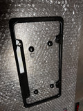 4 Bolt Hole Plain Weave Carbon Fiber Plate Frame With Matching Carbon Fiber Caps