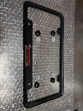 4 Bolt Hole Plain Weave Carbon Fiber Plate Frame With Matching Carbon Fiber Caps