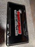 4 Bolt Hole Plain Weave Carbon Fiber Plate Frame With Matching Carbon Fiber Caps