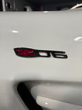 C5 Z06 Chevrolet Corvette Carbon Fiber Badge SET