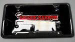 4 Bolt Hole Plain Weave Carbon Fiber Plate Frame With Matching Carbon Fiber Caps