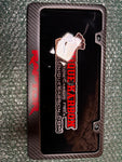 FORD F150 RAPTOR CARBON FIBER PLATE FRAME -Code Orange Logo