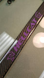 Hellcat carbon fiber plate frame PLUM CRAZY PURPLE logo