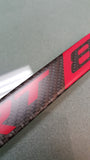 SRT-8 Carbon Fiber Badge -RED SATIN FINISH (OEM size)