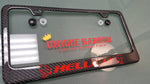 Hellcat carbon fiber plate frame RED LOGO