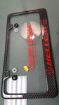 Hellcat carbon fiber plate frame RED LOGO