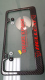 Hellcat carbon fiber plate frame RED LOGO