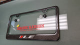 CAMARO 1LE CARBON FIBER PLATE FRAME -BRUSHED ALUMINUM/RED