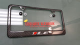 CAMARO 1LE CARBON FIBER PLATE FRAME -BRUSHED ALUMINUM/RED