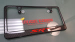 SRT carbon fiber license plate frame RED