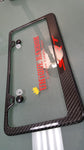 SRT carbon fiber license plate frame RED