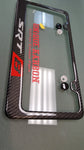 SRT8 carbon fiber license plate frame