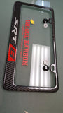 SRT8 carbon fiber license plate frame