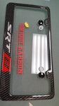 SRT8 carbon fiber license plate frame