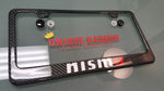 Nissan Nismo Lettering Carbon Fiber Plate Frame WHITE/RED