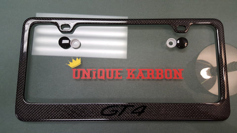 Porsche GT4 Carbon Fiber Plate Frame 1x1 -BLACK