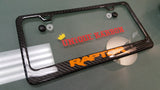 FORD F150 RAPTOR CARBON FIBER PLATE FRAME -ORANGE