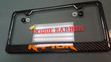 FORD F150 RAPTOR CARBON FIBER PLATE FRAME -ORANGE