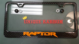 FORD F150 RAPTOR CARBON FIBER PLATE FRAME -ORANGE