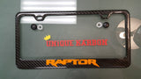 FORD F150 RAPTOR CARBON FIBER PLATE FRAME -ORANGE