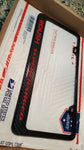 FORD ROUSH SUPERCHARGED CARBON FIBER PLATE FRAME -RED