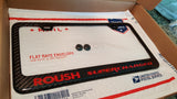 FORD ROUSH SUPERCHARGED CARBON FIBER PLATE FRAME -RED