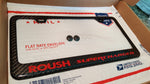 FORD ROUSH SUPERCHARGED CARBON FIBER PLATE FRAME -RED