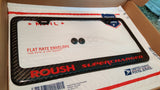 FORD ROUSH SUPERCHARGED CARBON FIBER PLATE FRAME -RED
