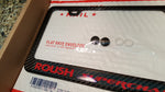 FORD ROUSH SUPERCHARGED CARBON FIBER PLATE FRAME -RED