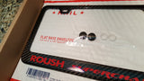 FORD ROUSH SUPERCHARGED CARBON FIBER PLATE FRAME -RED