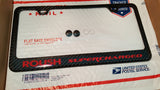 FORD ROUSH SUPERCHARGED CARBON FIBER PLATE FRAME -RED