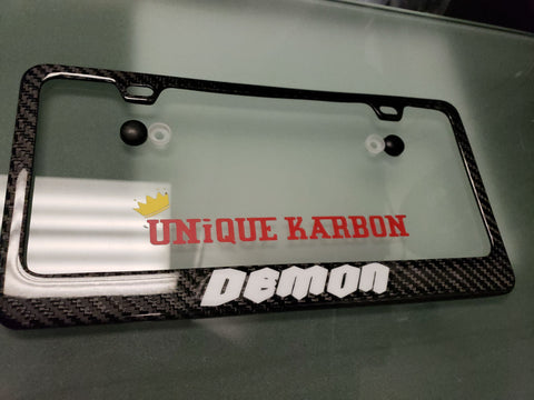 Dodge Challenger Demon carbon fiber plate frame
