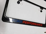 FORD PERFORMANCE CARBON FIBER PLATE FRAME -BLUE/RED