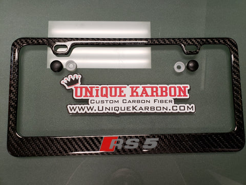 Audi RS5 Carbon Fiber Plate Frame