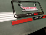 SRT-10 Carbon Fiber Plate Frame And Badges