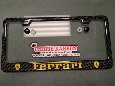 Ferrari Carbon Fiber Plate Frame