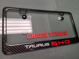 FORD TAURUS SHO CARBON FIBER PLATE FRAME