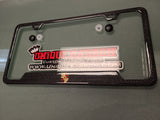 PORSCHE CREST CARBON FIBER PLATE FRAME (STICKER NOTCHES)