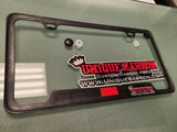 PORSCHE CREST CARBON FIBER PLATE FRAME (STICKER NOTCHES)