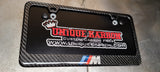 BMW M POWER CARBON FIBER PLATE FRAME