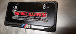 BMW M POWER CARBON FIBER PLATE FRAME