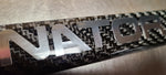 FORD MUSTANG TERMINATOR CARBON FIBER PLATE FRAME -CHROME