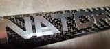 FORD MUSTANG TERMINATOR CARBON FIBER PLATE FRAME -CHROME