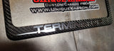 FORD MUSTANG TERMINATOR CARBON FIBER PLATE FRAME -CHROME