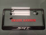 SRT carbon fiber license plate frame -BRUSHED ALUMINUM