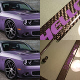 Hellcat carbon fiber plate frame PLUM CRAZY PURPLE logo