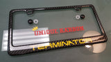 FORD MUSTANG TERMINATOR CARBON FIBER PLATE FRAME -YELLOW