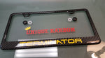 FORD MUSTANG TERMINATOR CARBON FIBER PLATE FRAME -YELLOW
